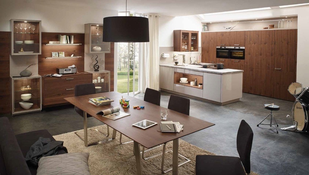 Küche und Wohnraum perfekt miteinander vereint. .